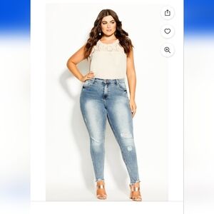 🍂🍁Like new City Chic 18s Asha Skinny Jeans